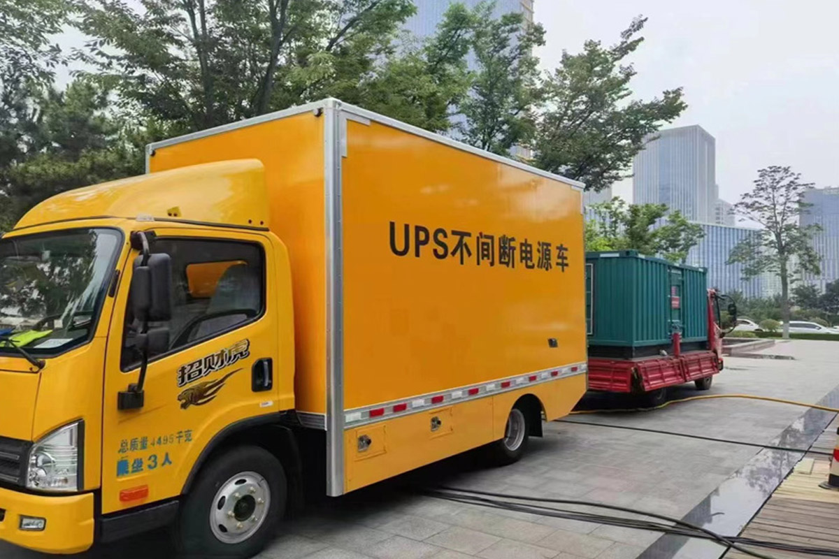 余姚发电机租赁施工现场