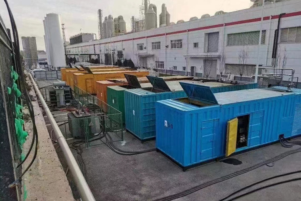 余姚发电机租赁施工现场